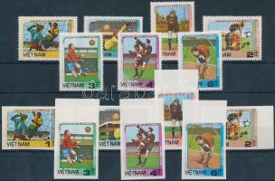 Football World Cup, Mexico perforated and imperforated set Labdarúgó VB, Mexikó fogazott és vágott s...