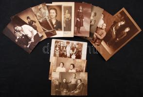 cca 1910-1935 Korabeli fotók, köztük katona fotók is, vegyes méretben és minőségben, 21db