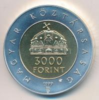 1999. 3000Ft Ag "Az államalapítás 1000. évfordulója" T:BU Adamo EM160