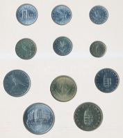 1993. 10f-200Ft 11x különféle db, szettben, benne 200Ft Ag "MNB" T:BU