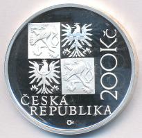 Csehország 2001. 200K Ag "Kilián Ignác Dientzenhofer" eredeti tokban T:PP Czech Republic 2001. 200 Korun Ag "Kilian Ignaz Dientzenhofer" in original case C:PP