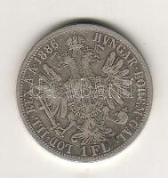 Ausztria 1886 1Fl Ag T:3