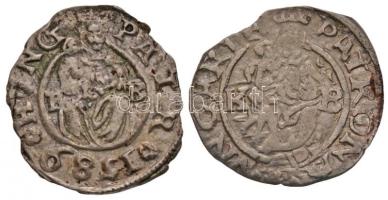 1575K-B Denár Ag "Miksa" (0,38g) + 1589K-B Denár Ag "Rudolf" (0,54g) T:2-,3 ph.  Unger II.: 767.a, 811.a, Huszár: 993.,1059.