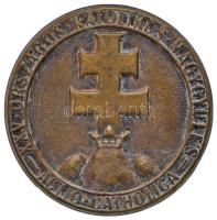 1934. "XXV. Országos Katolikus Nagygyűlés" fém jelvény (34mm) T:2