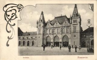 Temesvár, Indóház / railway station, Divald