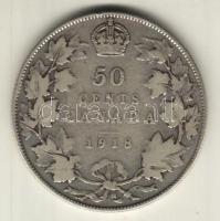 Kanada 1918. 50c Ag T:3/4+ R!