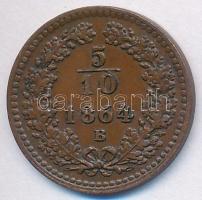 1864B 5/10Kr Cu T:2 Adamo M3