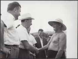 cca 1965-1970 Kádár János az Országházban, a Felvonulási téren levő tribünön és egy Nógrád megyei kö...