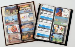 1991-1999, 63 db vegyes magyar és néhány külföldi telefon kártya két katalógusban