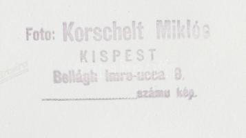 cca 1942 Kolozsvár, vízlépcső a Szamos folyón, Korschelt Miklós (1900-1982) pecséttel jelzett vintag...