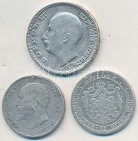 Bulgária 1883. 50s Ag + 1912. 50s Ag "I. Ferdinánd" + 1930BP 20L Ag "III. Borisz"...