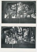 cca 1948 Oktató jellegű bábszínházi előadás a jó út és a rossz út közötti választásról, Tiszavölgyi József  4 db pecséttel jelzett felvétele, 13x18 cm