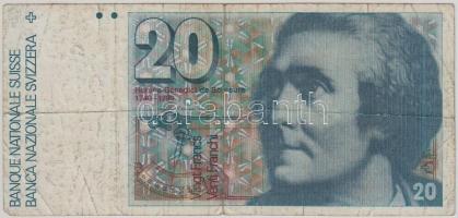Svájc 1979. 20Fr "Horace-Bénédict de Saussure" T:III Switzerland 1979. 20 Francs "Horace-Bénédict de Saussure" C:F