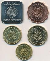 Darfúr 2008. 5D-100D (5xklf) fantáziaveretek T:1- Darfur Sultanate 2008. 5 Dinars - 100 Dinars (5xdiff) fantasy coins C:AU