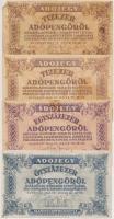 11db-os adópengő bankjegy tétel T:vegyes