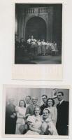 cca 1940 Kolozsvári Színház társulatának tagjai és előadásai, egy kép feliratozva, 8 db fotó, 9x12 c...