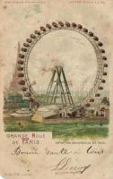 1900 Paris, Exposition Universelle, Grande Rou / Ferris wheel, Meteor Ni. 661. hold to light litho (EM)