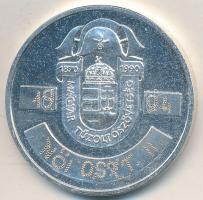 1990. "Magyar Tűzoltó Szövetség 1870-1990 / Egy mindenkiért mindenki egyért" ezüstözött fé...