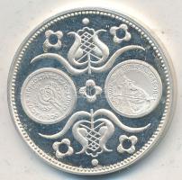 1980. "Naptár" Ag bélyegérem ÁPV tokban (5.55g/0.835/24mm) T:PP