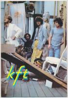 1985 KFT együttes színes plakátja kartonra kasírozva, 25x17cm