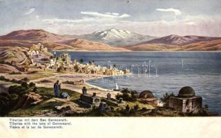 Tiberias with the lake of Gennesaret, Serie 709. Palesina No. 3.