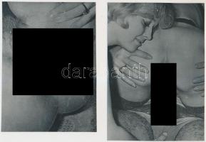 Pornóképek, 5 db fotó, 16x12 cm és 9x14 cm
