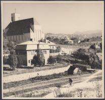 1941 Reich Péter Cornel: Máriaremetei úti új katolikus templom, a szerző által feliratozott kép a hagyatékából, 17x18 cm