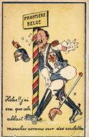 Frontiere Belge Wilhelm II, Anti-German propaganda (fa)