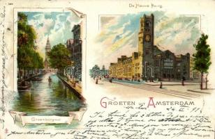 1899 Amsterdam, Groenburgwal, De Nieuwe Beurg, litho (Rb)