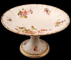 Sarreguemines 19. századi antik francia aufsatz és tálkák (4 db), matricás, jelzett, apró karcolások...