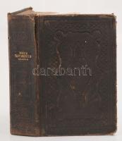 Tés kainés diathékés apanta. Novum Testamentum Graece. Coloniae Agrippinae [Köln], 1865, sumptibus Societatis Bibliophilorum Britannicae et Externae. A görög nyelvű Újtestamentum, Kopottas, díszes bőrkötésben, gerincén egy helyütt kis szakadással, aranyozott lapszélekkel, egyébként jó állapotban.