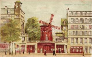Paris, Moulin Rouge, hold to light litho (EK)