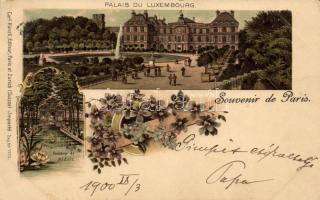 Paris, Palais de Luxembourg; Carl Künzli floral litho
