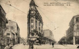 Montreuil-sous-Bois, La Croix de Chavaux / street, shops (EK)