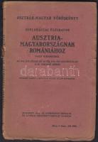 1916 Osztrák-Magyar vöröskönyv. Diplomáciai ügyiratok Ausztria- Magyarországnak Romániához való viszonyáról az 1914. évi július hó 22-től 1916. évi augusztus hó 27-ig terjedő időben. Bp, Athenaeum. Gerincnél kissé szakadt kiadói papír kötésben.