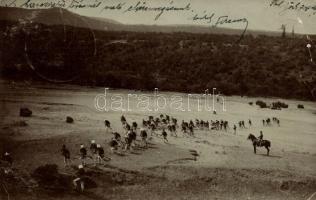 1904 "A harcszerű lövésnél való előrenyomulásunk." Galgagyörk / Maneuver, photo (EB)