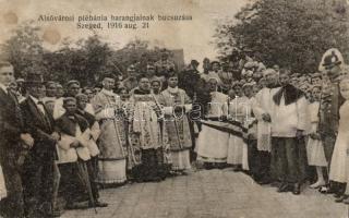 1916 Szeged, Alsóvárosi plébánia harangjainak búcsúzása (fl)