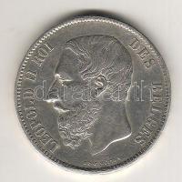 Belgium 1869. "II.Leopold" 5Fr Ag T:2 kis ph