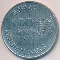 1983. 20f + 5Ft + 10Ft "FAO" eredeti tokban tanúsítvánnyal + 100Ft CuNi "FAO" er...