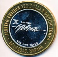 Amerikai Egyesült Államok / Las Vegas Hilton DN 10$ Ag bicolor zseton T:PP
USA / Las Vegas Hilton N...