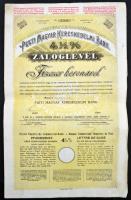 Budapest 1911-1914. "Pesti Magyar Kereskedelmi Bank" 4 1/2%-os záloglevele 2.000K-ról és 1...
