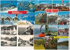 40 db MODERN német, osztrák, csehszlovák sífelvonók / 40 modern German, Austrian and Czechoslovakian...