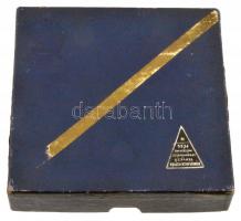 Nowotarski István (1909-) DN "Dózsa" festett porcelán emlékplakett eredeti tokban (95mm) T...