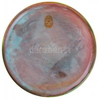 1992. "Pathológus találkozó - Pécs 1992" Zsolnay porcelán plakett (108mm) T:2