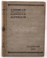Jahrbuch des Schweizer Alpenclub.1917.  Bern, 1917. Schweizer Alpenclub. Egészvászon kötésben, szép állapotban. Sok illusztrációval /With many illustrations. In full linen binding