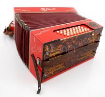 cca 1940 Stark tangóharmonika, működik, jelzett, jó állapotban, eredeti dobozában, 40×32 cm