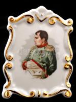 Napóleont ábrázoló francia porcelán asztali dísz, matricás, jelzett, hibátlan, m: 7,5 cm