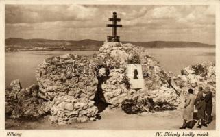 Tihany, IV. Károly király emlék