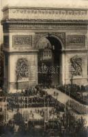 Paris, Triumphal arch, World War I Armistice Parad, photo