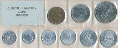 1971. 2f-10Ft 9db klf érmés forgalmi sor fóliatokban T:1